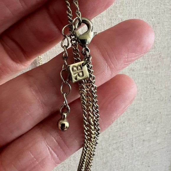 Two-Layer Gold and Green Statement Necklace // Banana Republic - Picture 3 of 3